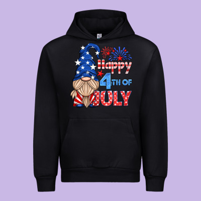 Happy 4th Of July Gnome Urban Hoodie Designed By Hra Design Shop