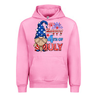 Fuchsia Pink happy 4th of july gnome Urban Hoodie - HRA Design Shop