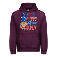 Mauve Wine happy 4th of july gnome Urban Hoodie - HRA Design Shop