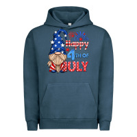 Pigment Midnight Navy happy 4th of july gnome Urban Hoodie - HRA Design Shop