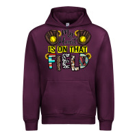 Mauve Wine my heart is on that field Urban Hoodie - CowhideDigitalArt