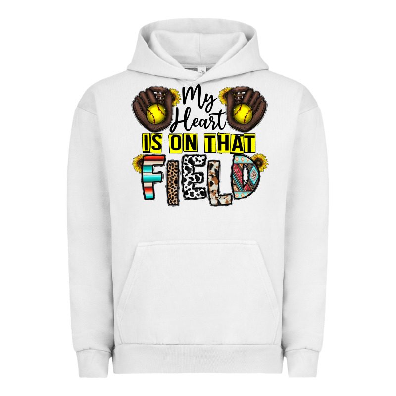My Heart Is On That Field Urban Hoodie by CowhideDigitalArt | Teevron