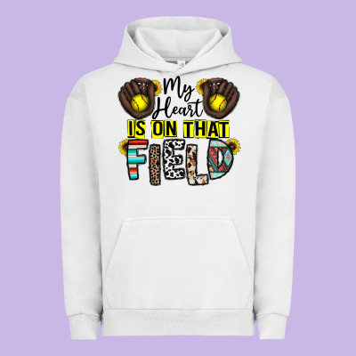 My Heart Is On That Field Urban Hoodie Designed By Cowhidedigitalart