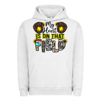 Pigment Lunar Rock my heart is on that field Urban Hoodie - CowhideDigitalArt