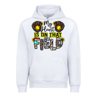 White my heart is on that field Urban Hoodie - CowhideDigitalArt