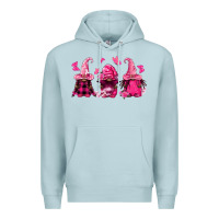 Blue Mist breast cancer afro gnomies Premium Hoodie - FaDigitalArtStudio