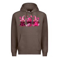 Coffee breast cancer afro gnomies Premium Hoodie - FaDigitalArtStudio