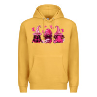 Mustard breast cancer afro gnomies Premium Hoodie - FaDigitalArtStudio