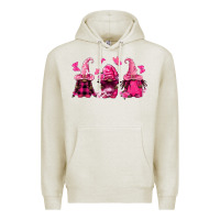 Oatmeal Heather breast cancer afro gnomies Premium Hoodie - FaDigitalArtStudio