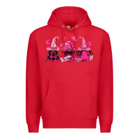 Red breast cancer afro gnomies Premium Hoodie - FaDigitalArtStudio