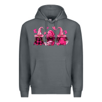 Rock breast cancer afro gnomies Premium Hoodie - FaDigitalArtStudio