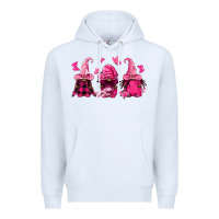 White breast cancer afro gnomies Premium Hoodie - FaDigitalArtStudio