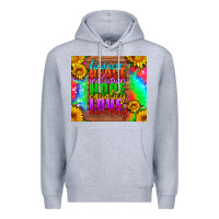Heather Grey kindness peace inclusion hope equality love diversity Premium Hoodie - HRA Design Shop