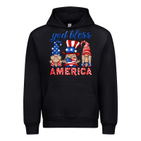 Black god bless america gnome Urban Hoodie - HRA Design Shop