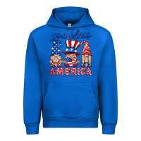 Cobalt god bless america gnome Urban Hoodie - HRA Design Shop