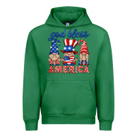 Emerald god bless america gnome Urban Hoodie - HRA Design Shop