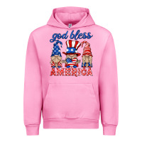Fuchsia Pink god bless america gnome Urban Hoodie - HRA Design Shop