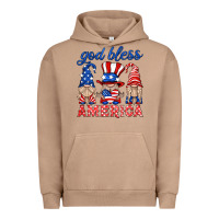 Pigment Burro god bless america gnome Urban Hoodie - HRA Design Shop