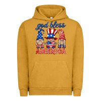 Pigment Peanut Butter god bless america gnome Urban Hoodie - HRA Design Shop