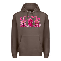 Coffee breast cancer gnomies Premium Hoodie - FaDigitalArtStudio