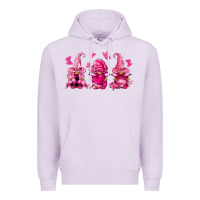 Lilac breast cancer gnomies Premium Hoodie - FaDigitalArtStudio