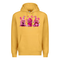 Mustard breast cancer gnomies Premium Hoodie - FaDigitalArtStudio