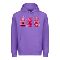 Purple breast cancer gnomies Premium Hoodie - FaDigitalArtStudio