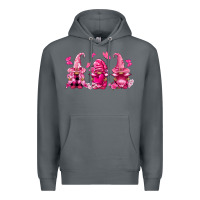 Rock breast cancer gnomies Premium Hoodie - FaDigitalArtStudio