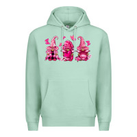Seafoam breast cancer gnomies Premium Hoodie - FaDigitalArtStudio