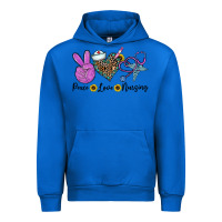 Cobalt peace love nursing Urban Hoodie - CowhideDigitalArt