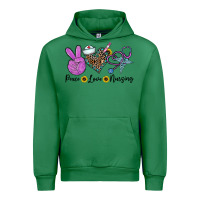 Emerald peace love nursing Urban Hoodie - CowhideDigitalArt