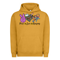 Pigment Peanut Butter peace love nursing Urban Hoodie - CowhideDigitalArt