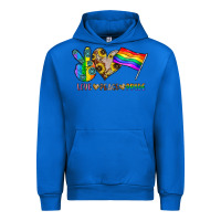 Cobalt peace love pride Urban Hoodie - CowhideDigitalArt