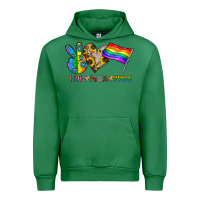Emerald peace love pride Urban Hoodie - CowhideDigitalArt