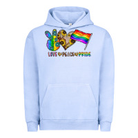 Pigment Grape Ice peace love pride Urban Hoodie - CowhideDigitalArt