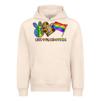 Sandshell peace love pride Urban Hoodie - CowhideDigitalArt