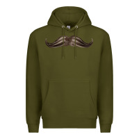 Army Green brown moustache fa element Premium Hoodie - FaDigitalArtStudio