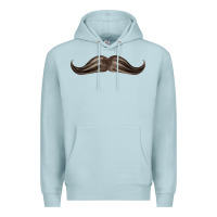 Blue Mist brown moustache fa element Premium Hoodie - FaDigitalArtStudio