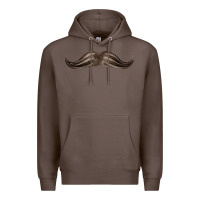 Coffee brown moustache fa element Premium Hoodie - FaDigitalArtStudio