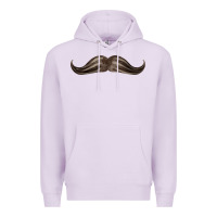 Lilac brown moustache fa element Premium Hoodie - FaDigitalArtStudio