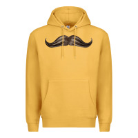Mustard brown moustache fa element Premium Hoodie - FaDigitalArtStudio