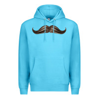 Ocean Blue brown moustache fa element Premium Hoodie - FaDigitalArtStudio
