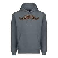 Rock brown moustache fa element Premium Hoodie - FaDigitalArtStudio