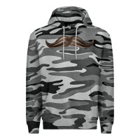 Slate Camo brown moustache fa element Premium Hoodie - FaDigitalArtStudio