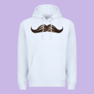 Brown Moustache Fa Element Premium Hoodie Designed By Fadigitalartstudio