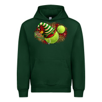 Forest Green Tennis Christmas With Racket And Hat Urban Hoodie - FaDigitalArtStudio