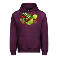 Mauve Wine Tennis Christmas With Racket And Hat Urban Hoodie - FaDigitalArtStudio