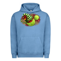 Pigment Pebble Blue Tennis Christmas With Racket And Hat Urban Hoodie - FaDigitalArtStudio