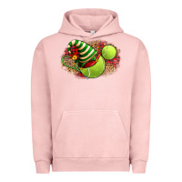 Pigment Salmon Tennis Christmas With Racket And Hat Urban Hoodie - FaDigitalArtStudio