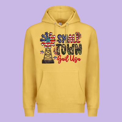 Small Town Gail Usa Premium Hoodie Designed By Cowhidedigitalart